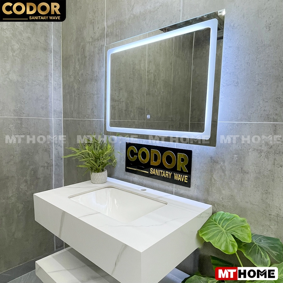 Lavabo Mặt Đá 2 Tầng Màu Trắng