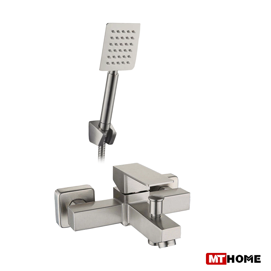 Củ Sen Tắm Nóng Lạnh Inox Vuông MTCS-8015