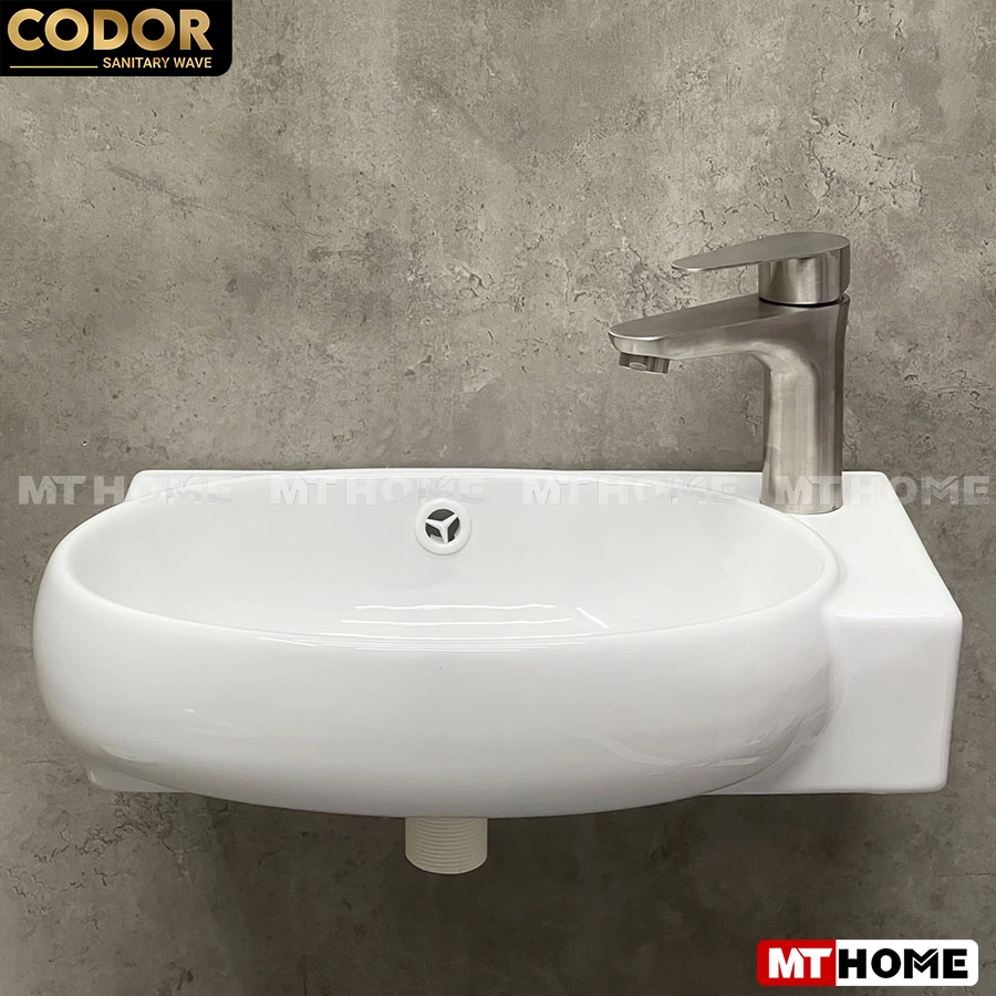 Lavabo Treo Tường Oval Trắng