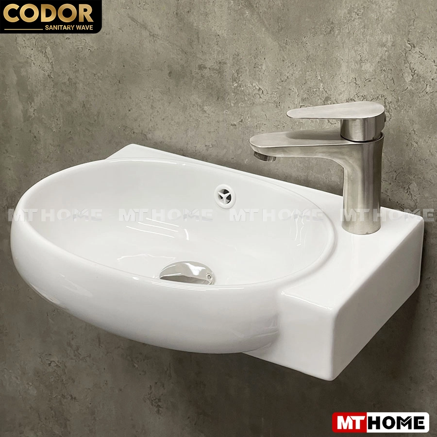 Lavabo Treo Tường Oval Trắng