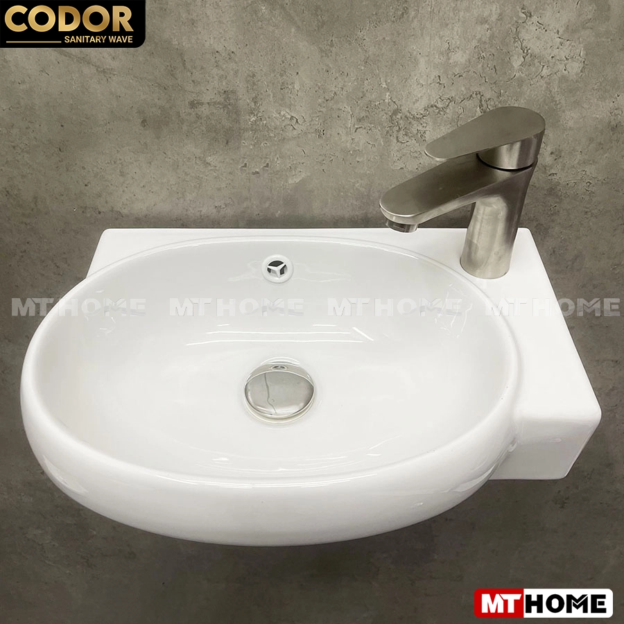 Lavabo Treo Tường Oval Trắng