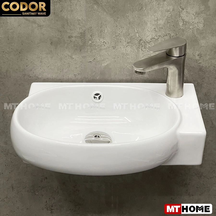 Lavabo Treo Tường Oval Trắng