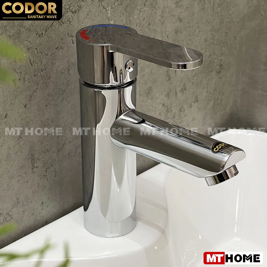 Vòi Rửa Lavabo Nóng Lạnh Thân Tròn