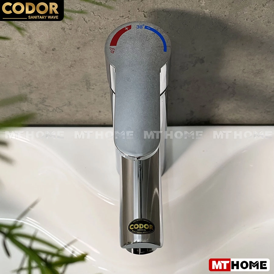 Vòi Rửa Lavabo Nóng Lạnh Thân Tròn