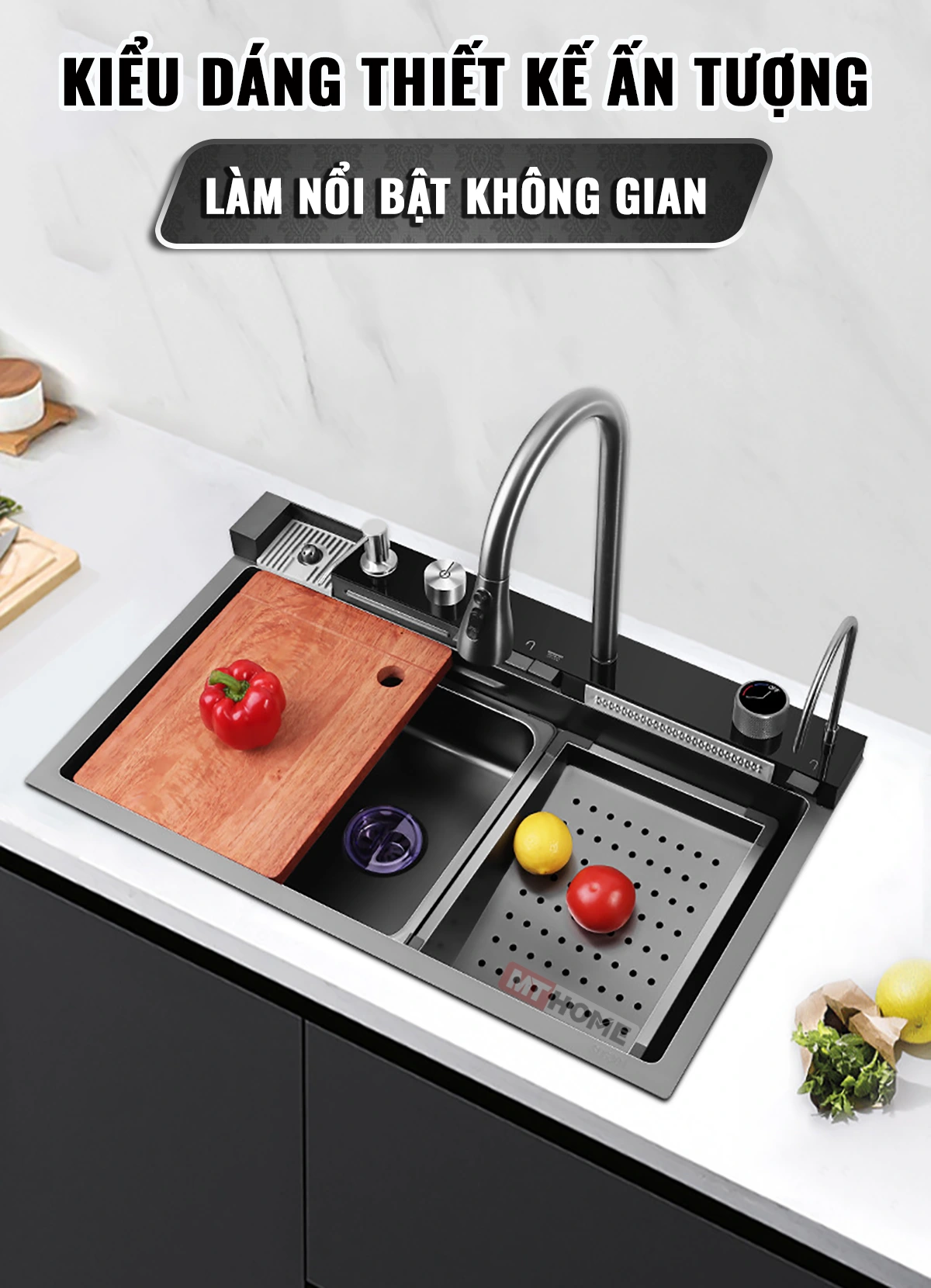 chậu rửa chén 5 phím