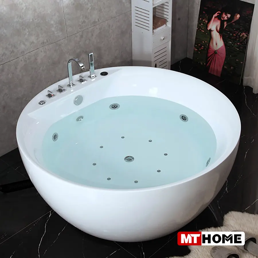 bồn tắm hình tròn massage