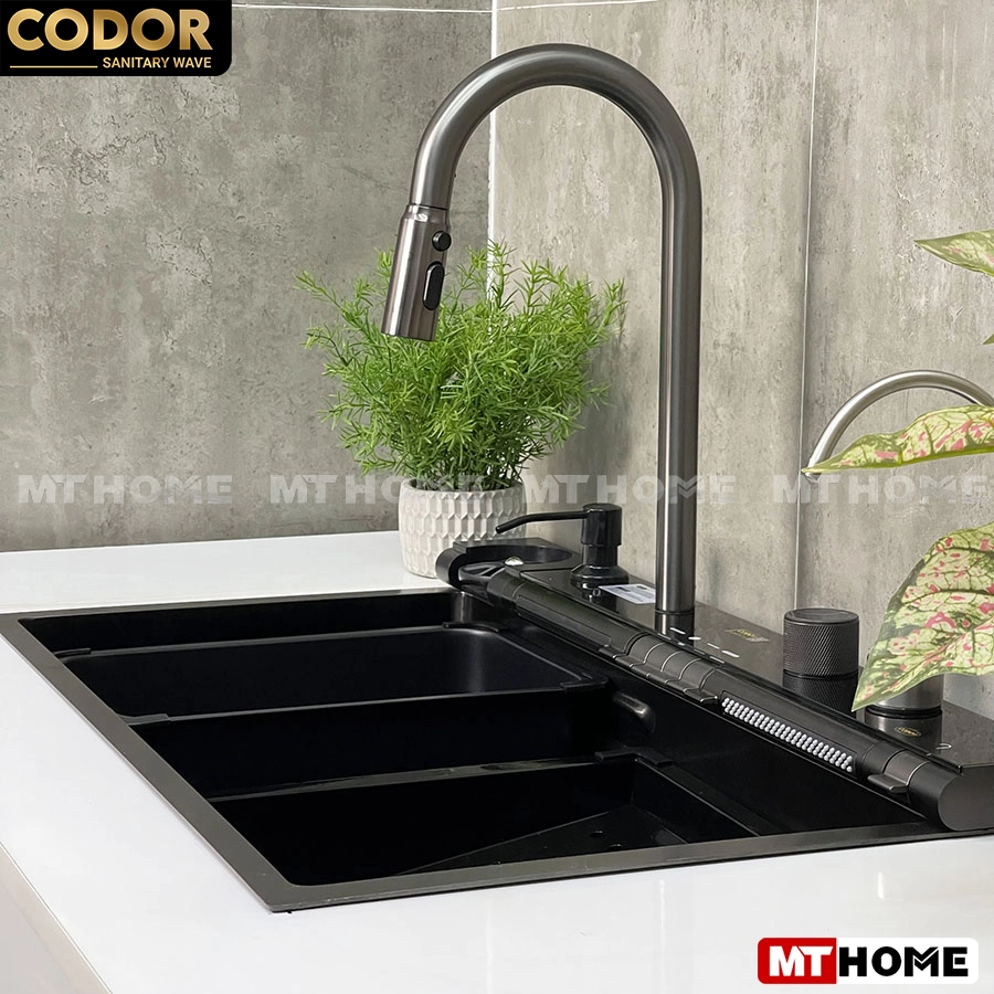 Chậu Rửa Chén Thông Minh 1 Hộc 6 Phím