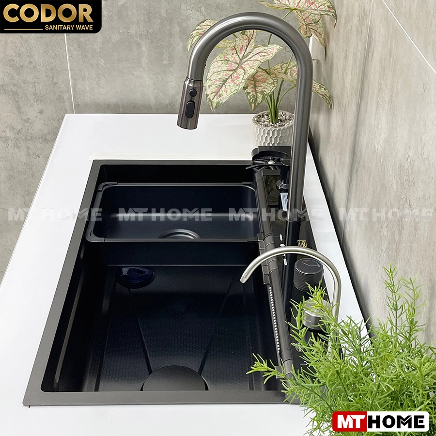 Chậu Rửa Chén Thông Minh 1 Hộc 6 Phím