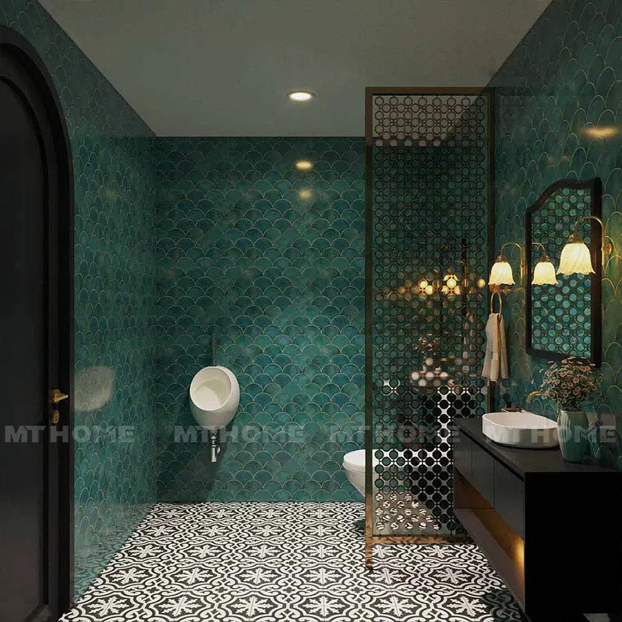 trang trí toilet