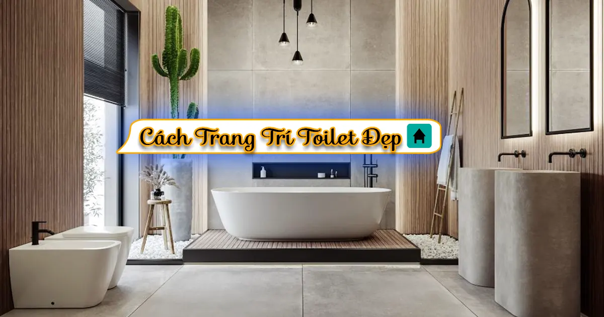 trang trí toilet