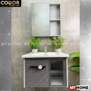 Tủ Lavabo Nhà Tắm Nhôm Màu Xám