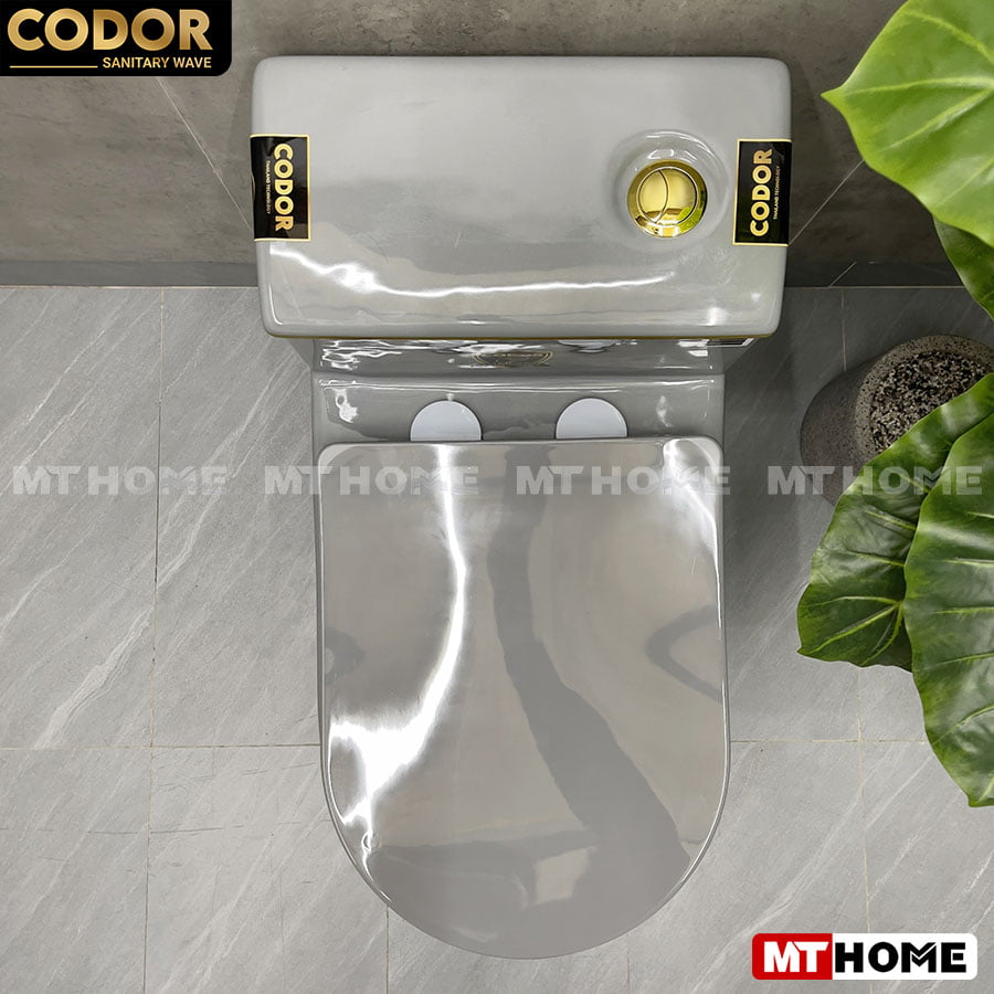 bồn cầu 1 khối lùn xám