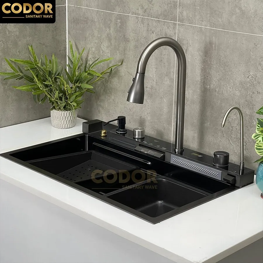 cách lắp đặt chậu rửa chén thông minh
