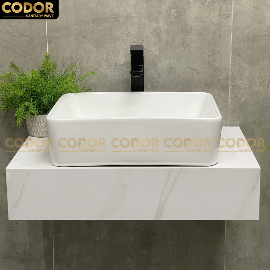 lavabo đặt bàn vuông