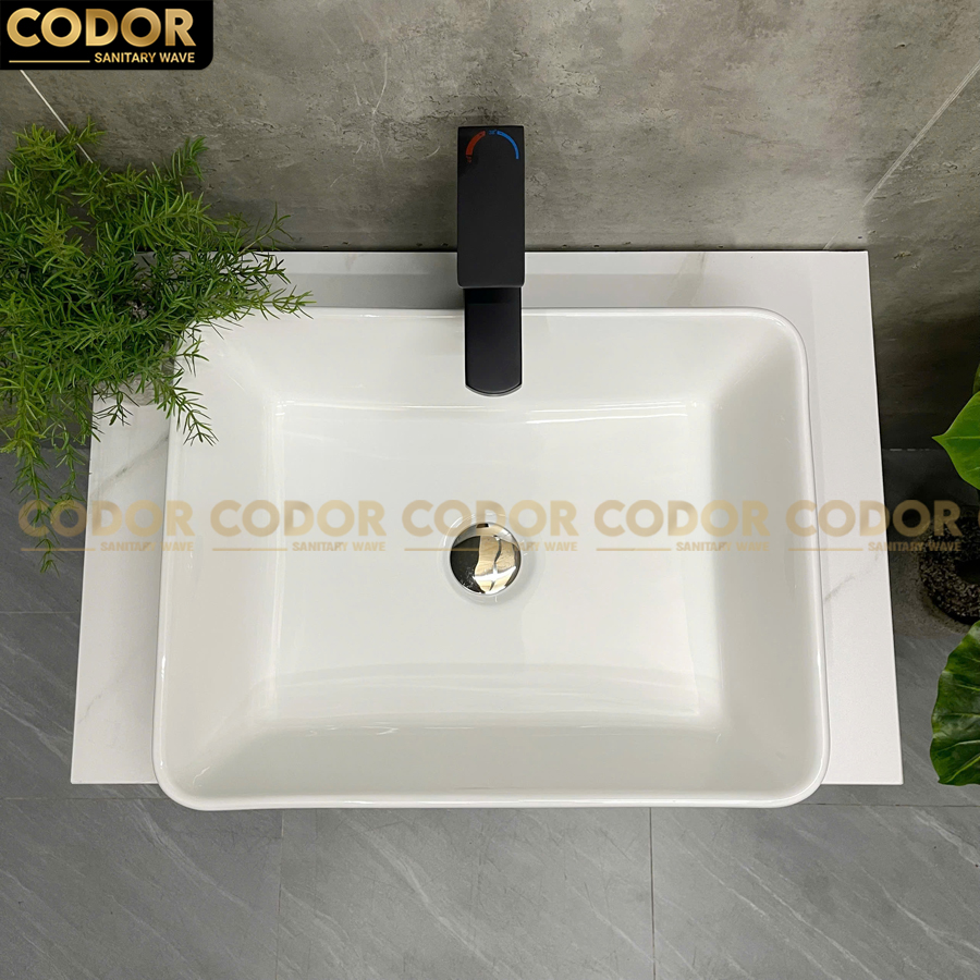 lavabo đặt bàn vuông