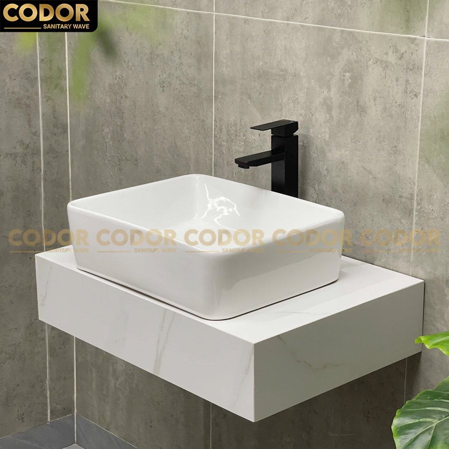 lavabo đặt bàn vuông