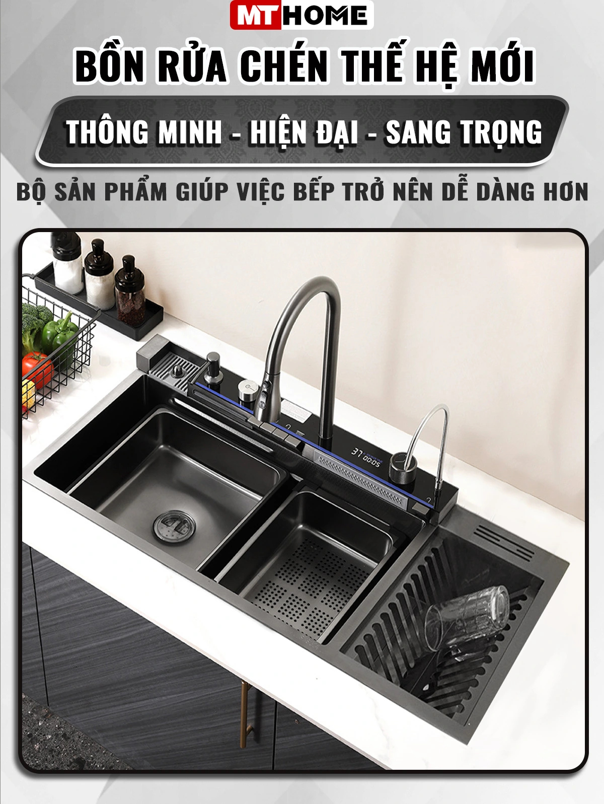 chậu rửa chén 1 hố