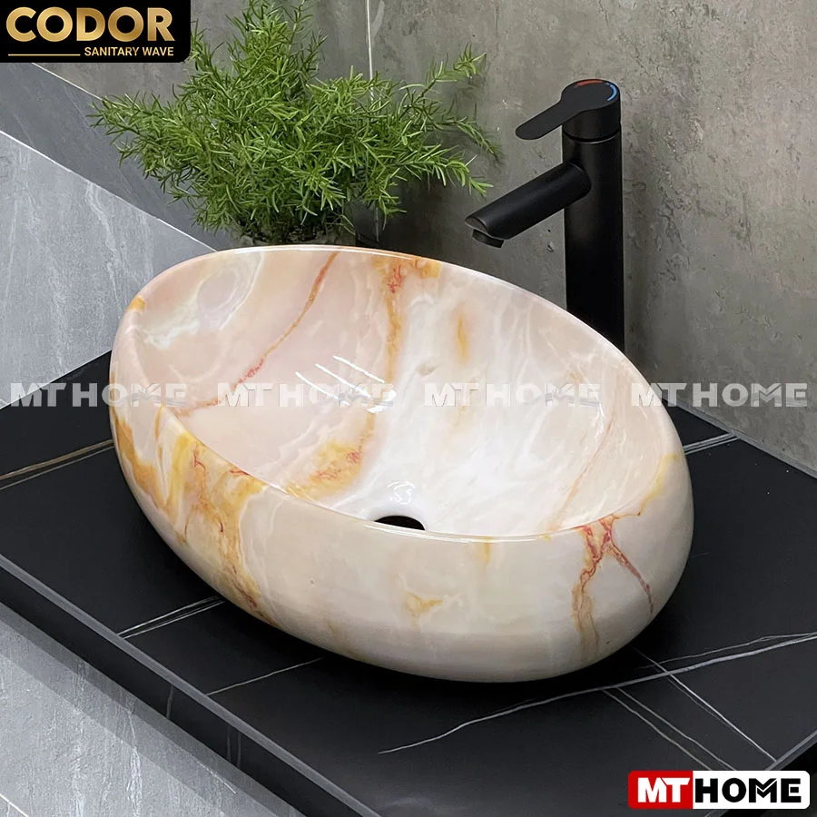 Chậu rửa mặt bàn đá