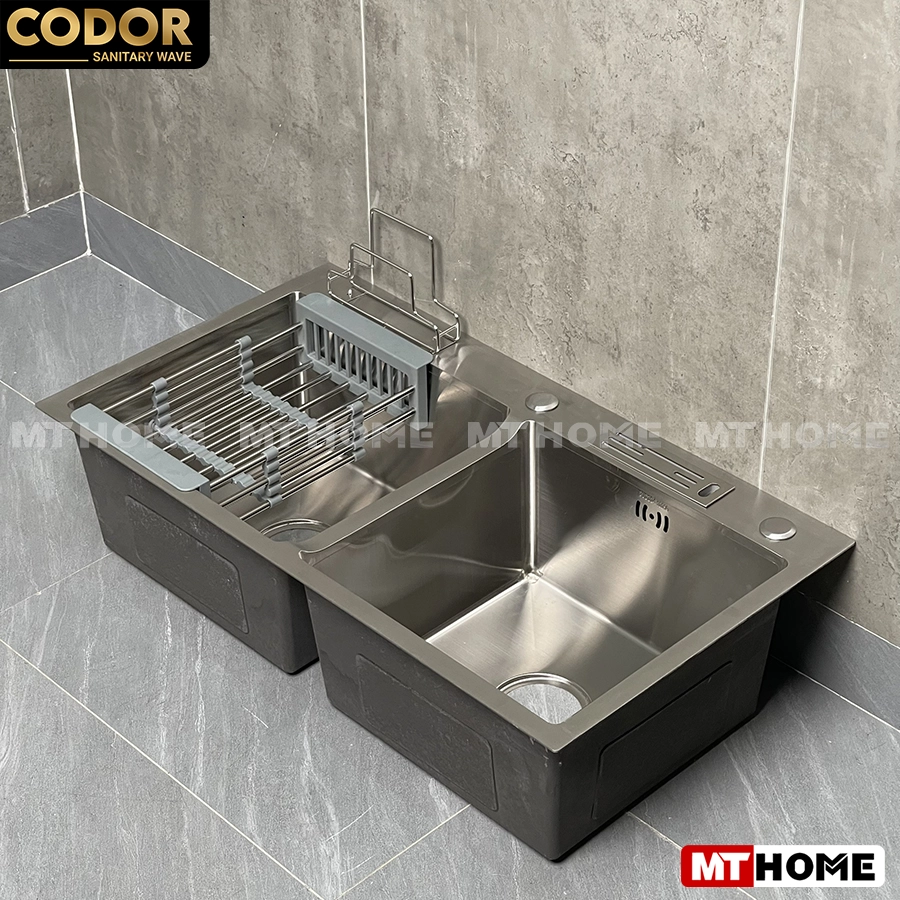 chậu rửa chén 2 hố