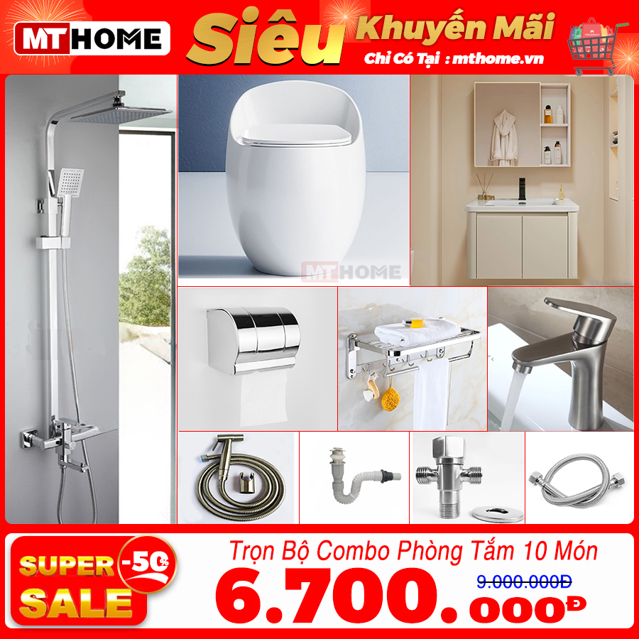 combo thiết bị vệ sinh nhà tắm