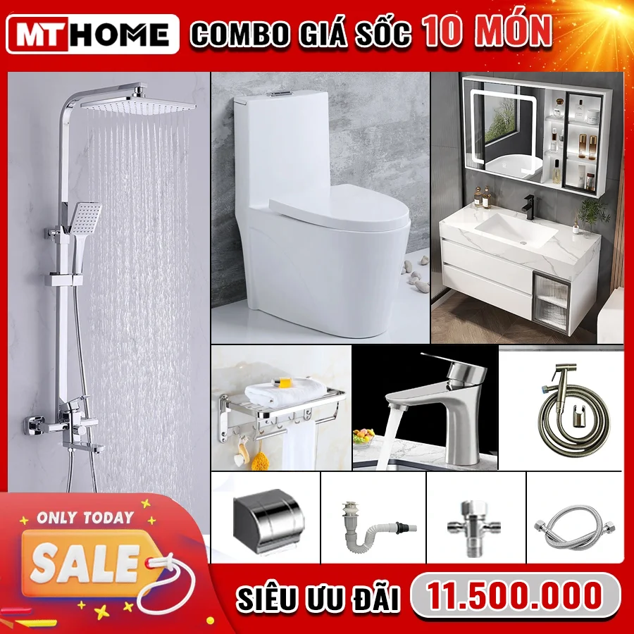 combo thiết bị vệ sinh nhà tắm
