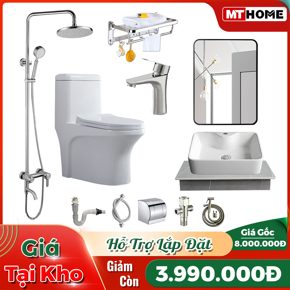 Combo Trọn Bộ Nhà Tắm 10 Món Nóng Lạnh MTCB-115