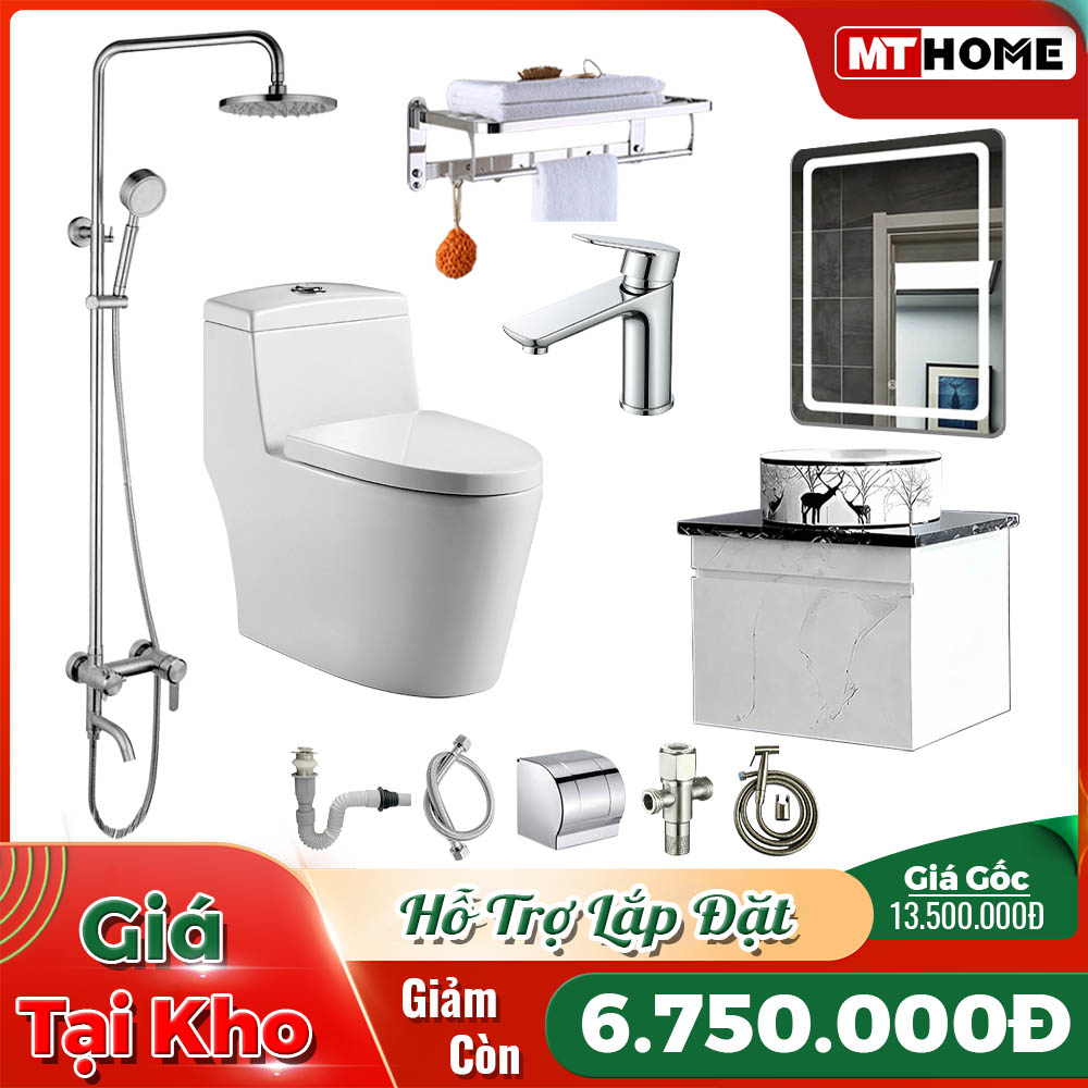 Combo Trọn Bộ Nhà Tắm 10 Món Nóng Lạnh MTCB-148