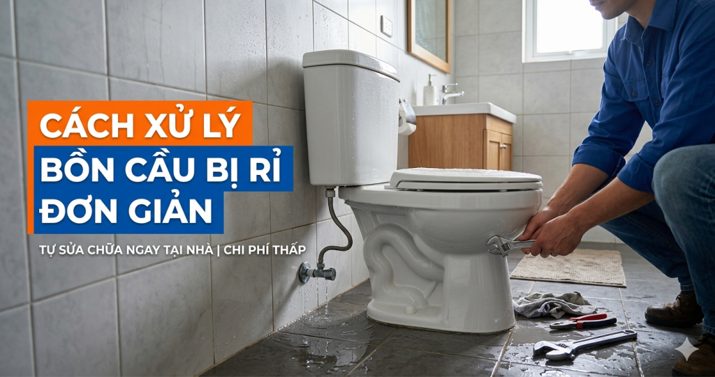 Bồn cầu bị rỉ nước