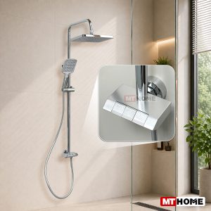 Sen Cây Tắm Lạnh Đồng Thau Mạ Crom MTSC-9027