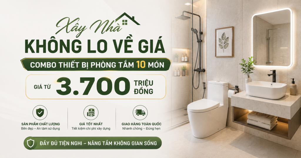 combo thiết bị vệ sinh