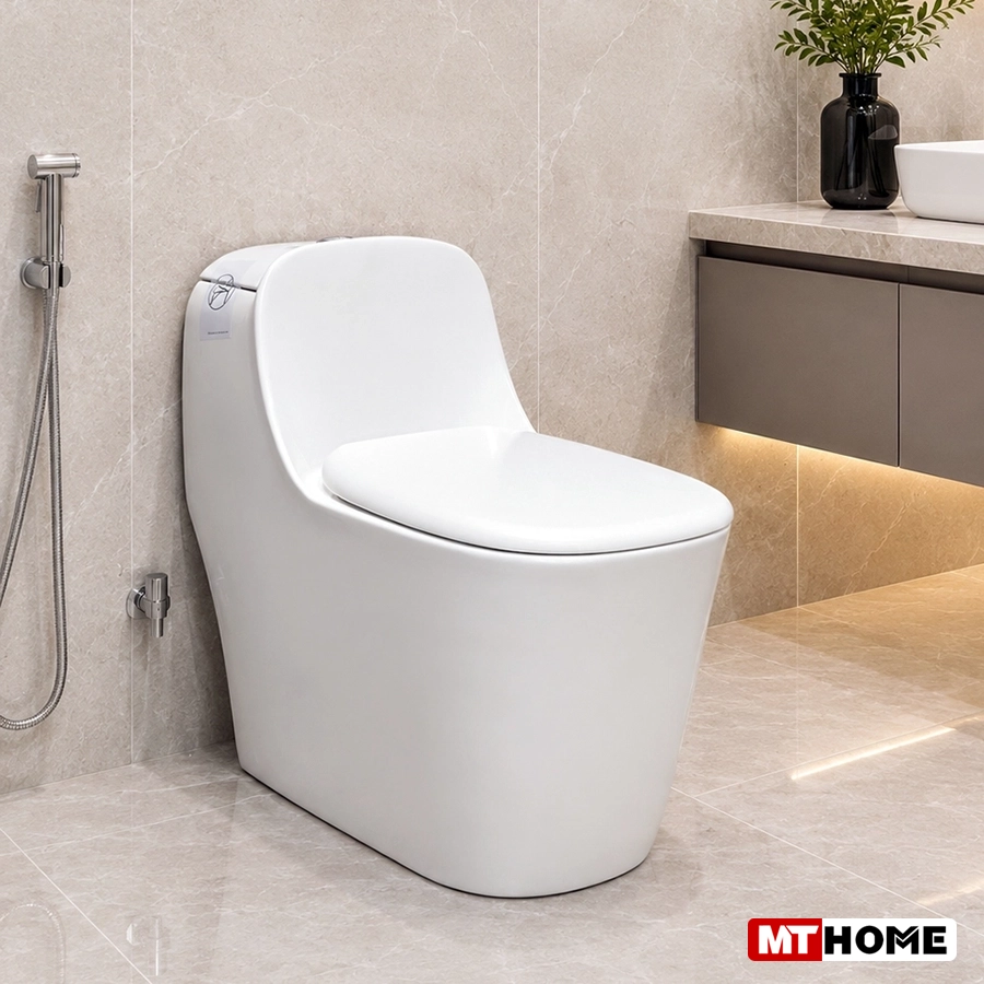 Bồn Cầu Trứng Màu Trắng MTBC-46
