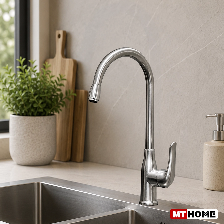 Vòi Rửa Chén Nóng Lạnh Inox MTVC-6308