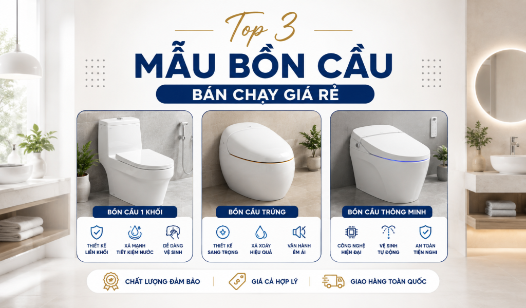 Bồn Cầu Vệ Sinh Giá Rẻ